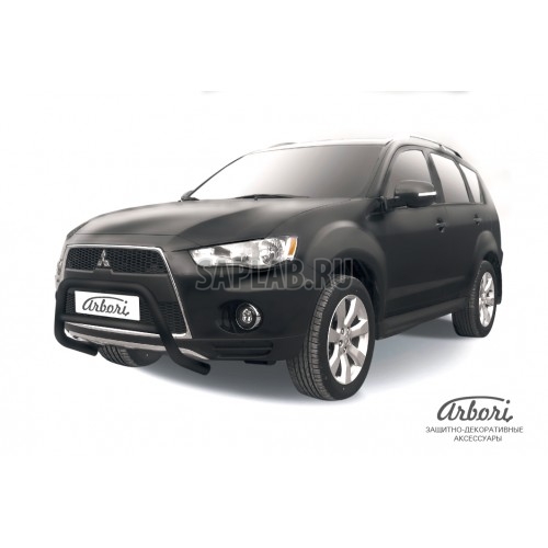 Купить ARBORI AFZDAMXL102B Защита передняя Arbori d57 низкая черные MITSUBISHI OUTLANDER XL NEW 2010-2012