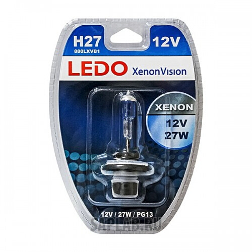 Купить запчасть LEDO - 880LXVB1 Лампа H27 (880) LEDO XenonVision 12V 27W блистер