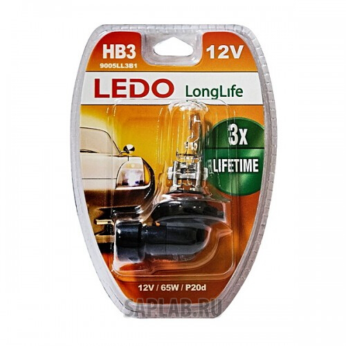 Купить запчасть LEDO - 9005LL3B1 Лампа HB3 LEDO LongLife 12V 65W блистер
