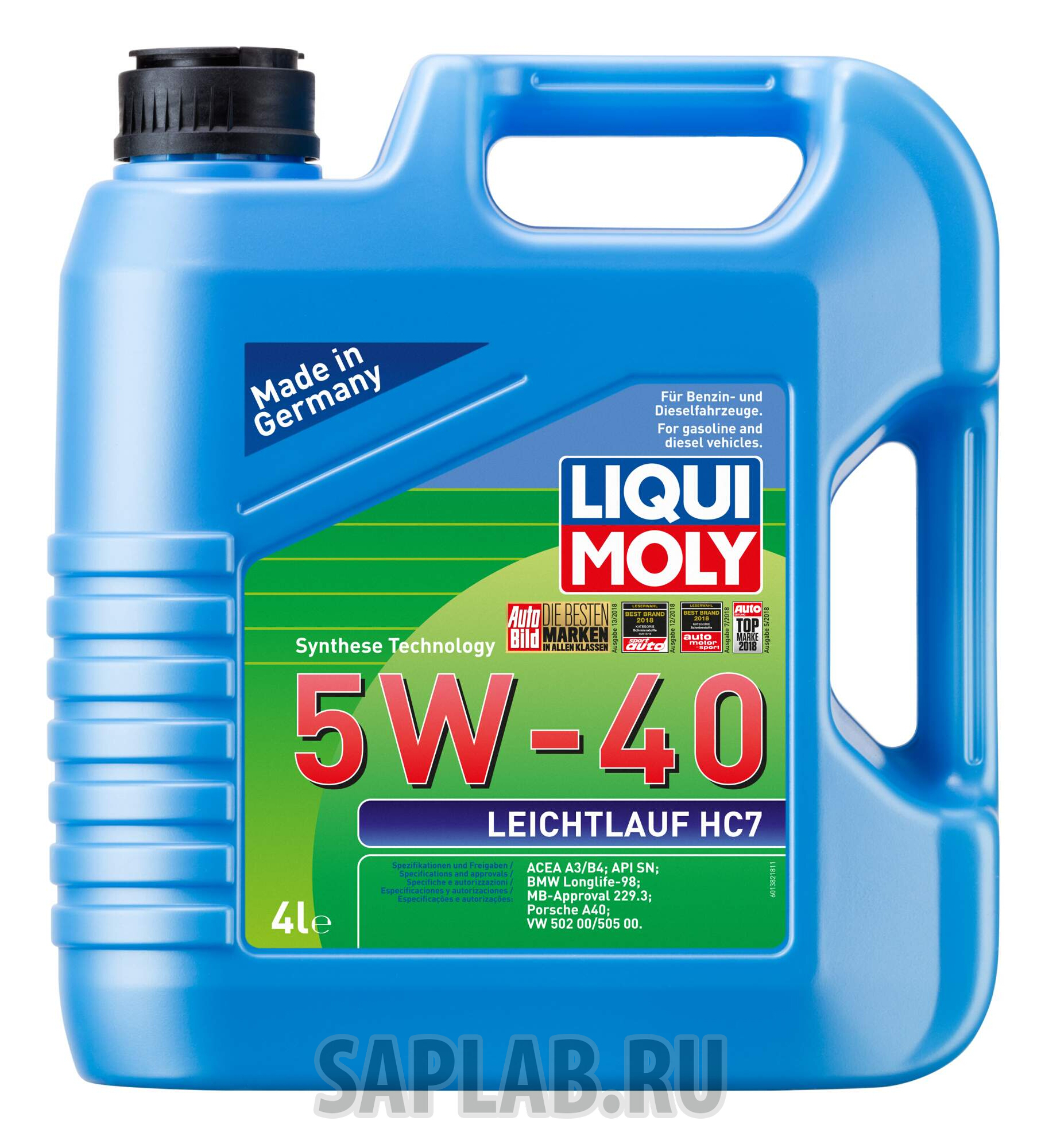 Купить LIQUI MOLY 2308 Масло моторное Liqui moly Leichtlauf HC 7 5W-40 1л