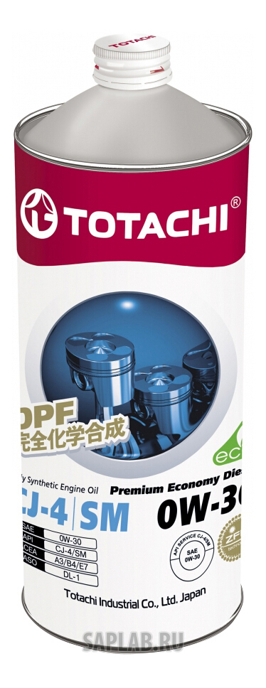 Купить TOTACHI 4562374690783 Моторное масло Totachi Premium Economy Diesel Fully Synthetic CJ-4/SM 0W-30 1л