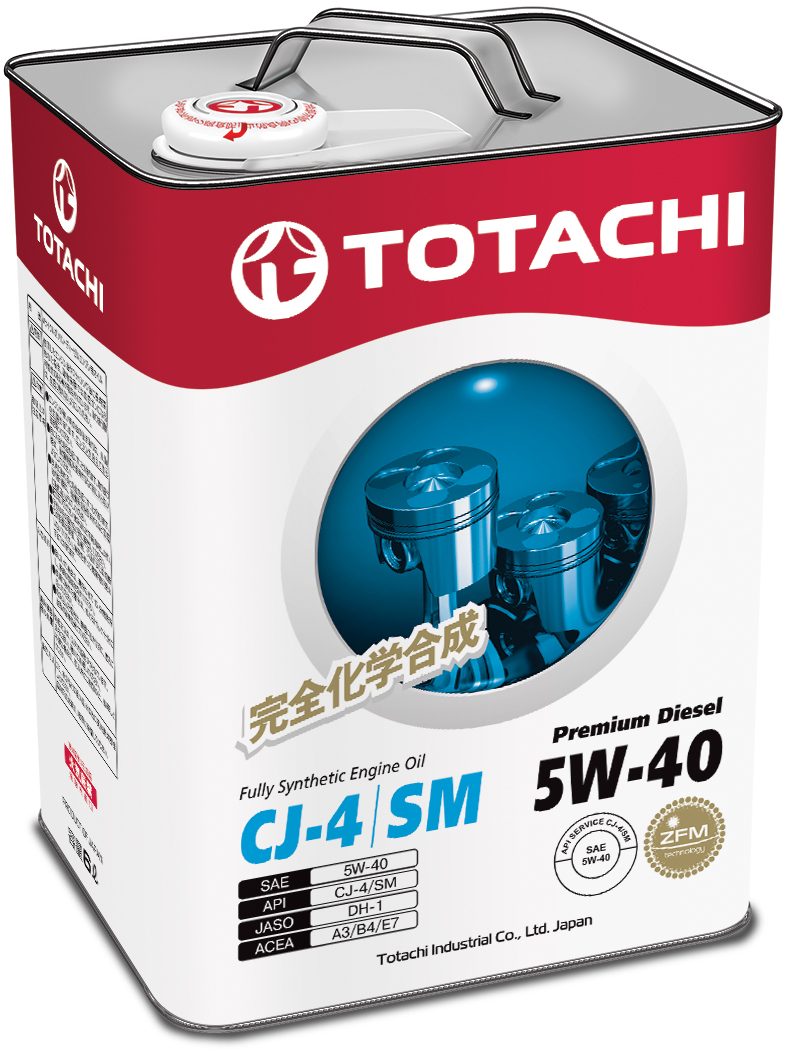 Купить TOTACHI 4562374690752 Моторное масло Totachi Premium Diesel Fully Synthetic CJ-4/SM 5W-40 6л