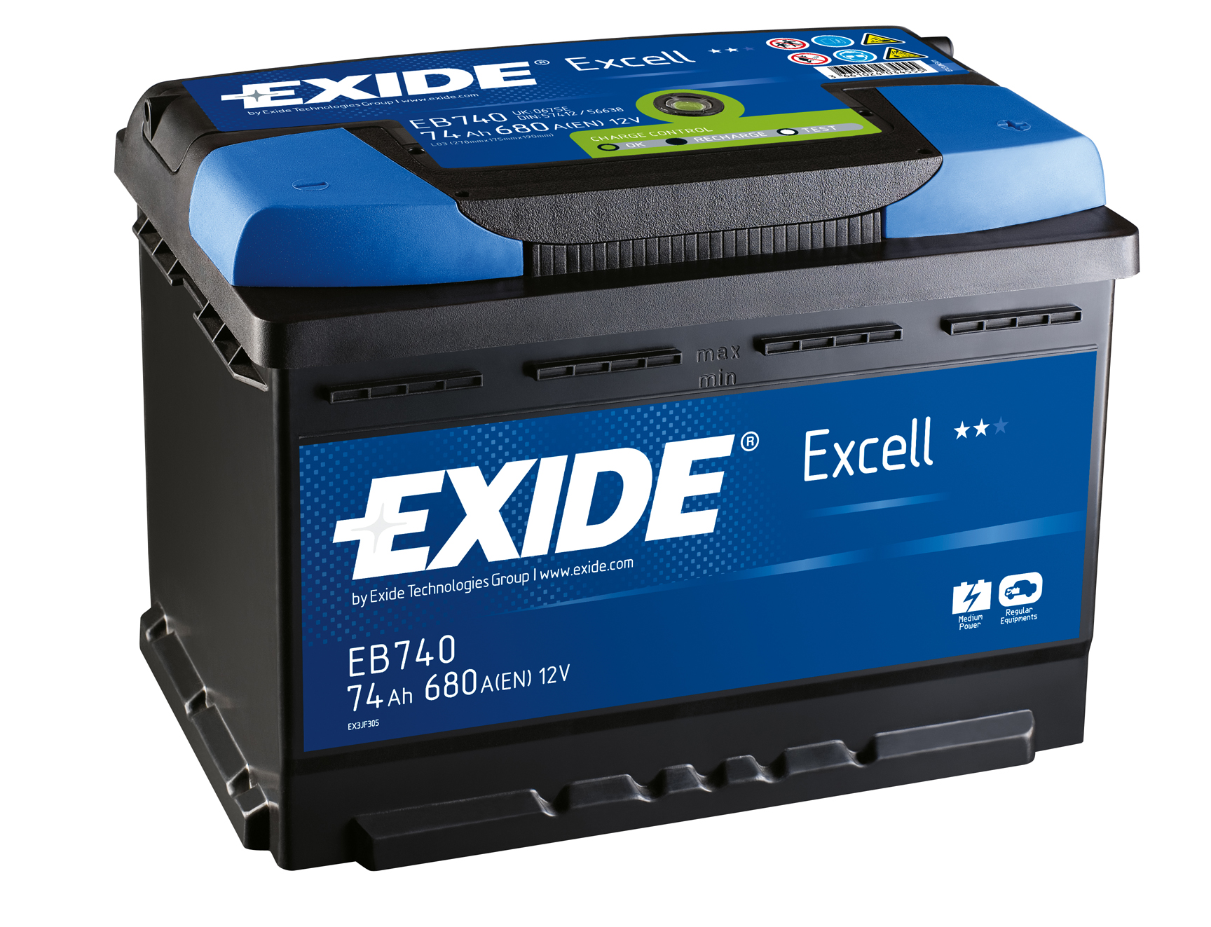 Купить запчасть EXIDE - EB740 Аккумулятор автомобильный EXIDE EB740 74 Ач