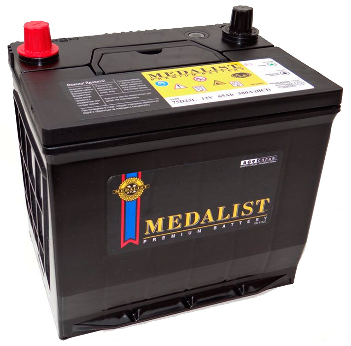 Купить запчасть MEDALIST - 75D23L Аккумулятор Medalist 6CT-65 для Honda CR-V4, 2.4L (75D23L)