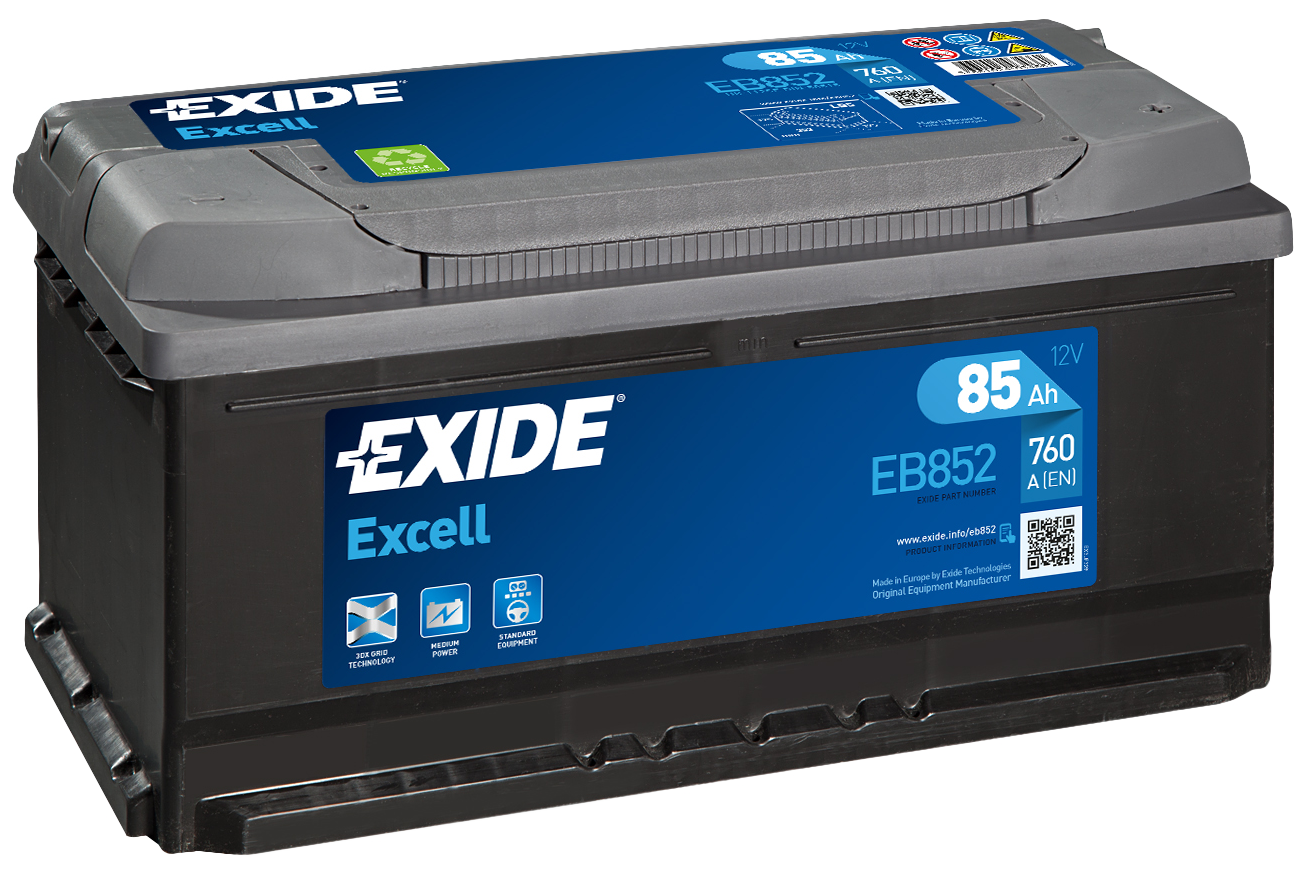 Купить запчасть EXIDE - EB852 Аккумулятор автомобильный EXIDE EB852 85 Ач